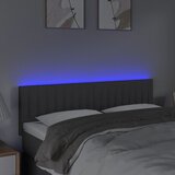  LED uzglavlje tamnosivo 144x5x78/88 cm od tkanine | shoptok.hr