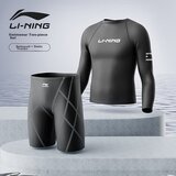 Li-Ning Muški set za plivanje, Majica i šorts, Dug rukav, Crni Cene