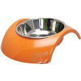 Rogz melamine bowl large - činija za pse sa inox posudom narandžasta Cene