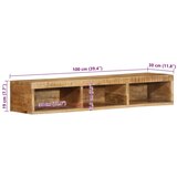 VidaXL zidni tv ormarić 100x30x19 cm puno grubo drvo mango Slike