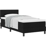 vidaXL vzmetnica na okvirju z vzmetnico Črna 100x200 cm Tkanina | Shoptok.si