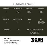 AK Interactive Field Grey Base #2 (Grey Uniform) 17ml - 3rd Gen Akrilna Boja AK11423 | Eponuda.com