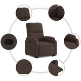  Naslonjač na podizanje smeđi od mikrovlakana | shoptok.hr