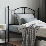 vidaXL Metalno uzglavlje crno 100 cm Cijene