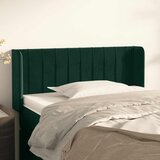  Uzglavlje s ušima tamnozeleno 93x16x78/88 cm baršunasto | shoptok.hr