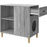  Mačja Kuća Siva Sonoma 72 x 42.5 x 70 cm Konstruirano drvo | shoptok.hr