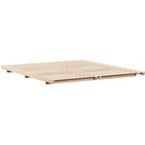  Krevetna konstrukcija Smeđa 180 x 220 cm Čvrsto borovo drvo | shoptok.hr