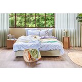 Hübsch Pamučna posteljina za krevet za jednu osobu/za produženi krevet u boji lavande/bež 140x220 cm Block – | shoptok.hr