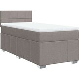 VidaXL Box spring postelja z vzmetnico taupe 100x200 cm blago, (21309699) Slike