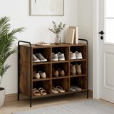  Ormar za cipele 85 x 39 5 x 75 cm Konstruirano drvo - Dimljeni hrast | shoptok.hr