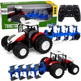 Rc Remote Controlled Agricultural Tractor with Double Furrow Plow Red 1:24 Cijene