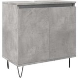 vidaXL Kopalniška omarica betonsko siva 58x33x60 cm inženirski les | Shoptok.si