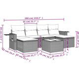 vidaXL 7-dijelni set vrtnih sofa sivi od poliratana | shoptok.hr