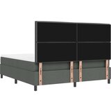  vzmetna postelja z vzmetnico in klopjo temno siva 180x200 cm tkanina, (22083181) | Shoptok.si