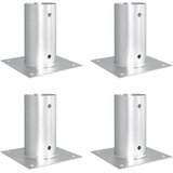  Okrugli sidrište u zemlji 4 pcs Srebrna 15 x 15 x 15 cm Metal | shoptok.hr