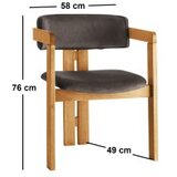 Hanah home Trpezarijska stolica CO 038, 58x76x49 cm, Crna | Eponuda.ba
