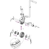  Kotač za potporni kotač Ø 19,5 x 10 cm od aluminija i gume | shoptok.hr