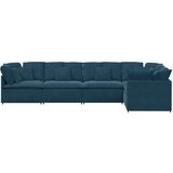  Modularna sofa s jastucima, plava baršunasta | shoptok.hr