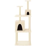  Penjalica za mačke sa stupovima za grebanje krem 167 cm | shoptok.hr