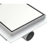  2 v 1 odtočna naprava srebrna 20 x 20 cm Nerjaveče jeklo 304, (5000112452) | Shoptok.si
