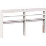 vidaXL Vzglavje s policami bela 150 cm trdna borovina | Shoptok.si