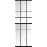 vidaXL Stensko ogledalo 2 kosa črno 80x60 cm kovinsko | Shoptok.si
