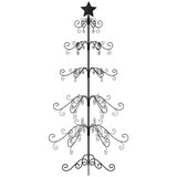  Kovinska novoletna jelka za dekoracijo črna 150 cm, (20887359) | Shoptok.si