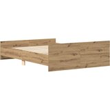 vidaXL okvir kreveta bez madraca boja hrasta artisan 150x200 cm | shoptok.hr