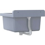 vidaXL Stenski umivalnik siv 40x40x24 cm smola Cene