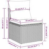 vidaXL 14 kosov Garden Sofa Set z blazinami Brown Poly Rattan | Shoptok.si