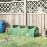 Outsunny mini vrtni rastlinjak s 3 dvižnimi okni in pokrovom iz PE proti UV-sevanju, 180x60x60cm, zelen, (20748011) | Shoptok.si