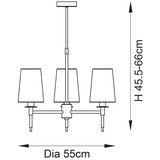  Endon 99456 - Luster na šipci 3xE14/6W/230V zlatna/bela | Eponuda.com