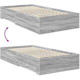 vidaXL konstrukcija postelje siva sonoma 100 x 200 cm konstruiran les, (5000113632) | Shoptok.si