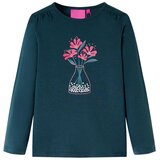  Dječja majica dugih rukava tamnozelena 104 | shoptok.hr