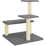  Penjalica za mačke - Kuća za mačke - Grebalica sa stupovima za grebanje tamnosiva 61 cm - Tamno siva | shoptok.hr