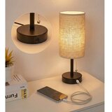  Brilagi - Stona lampa sa USB priključkom TABLON 1xE27/25W/230V crna/bež | Eponuda.com