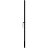  Vrata za tuš od mutnog kaljenog stakla 91 x 195 cm crna | Eponuda.ba