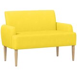 Ljubavni kauč s gumbima Svijetlo žuta 116 x 67 x 81 cm | Eponuda.com