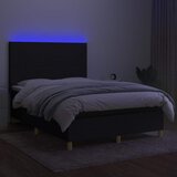  box spring s madracem LED crni 140x190 cm od tkanine | shoptok.hr