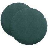  Jastučići za sjedenje 2 pcs Tamnozelena Ø60 x 21 cm Baršun | Eponuda.ba