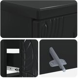  Kupaonski ormarić za sudoper DELFT Crna 82 x 41 x 59 cm - Crna | shoptok.hr