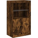  Komoda s LED svjetlima boja dimljenog hrasta 162x37x100 cm | shoptok.hr