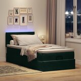  Okvir kreveta s madraca tamnozeleni 90x190cm baršunasti | Eponuda.com