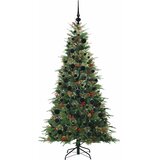  Umjetno božićno drvce s nogom s stalakom Zelena 180 cm PE i PVC | Eponuda.com