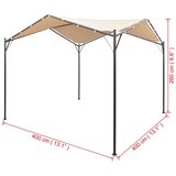  Paviljon Sjenica/paviljon/šator/nadstrešnica 4 x 4 m čelični bež | shoptok.hr