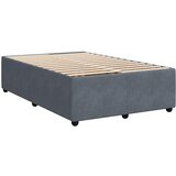  Krevet box spring s madracem tamnosivi 120 x 190 cm baršun | shoptok.hr