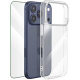 Oem Mayaxess, Zaščitni paket 2-v-1: ovitek + kaljeno steklo za iPhone 17 Pro Max, Prozorno, (5000208721) | Shoptok.si