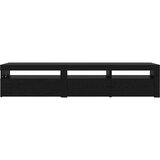 TV omarica z LED lučmi 2 pcs Črna Orehovina 195 x 35 x 40 cm, (5000098383) | Shoptok.si