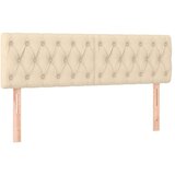  Box spring postelja z vzmetnico krem 140x200 cm blago, (20893109) | Shoptok.si