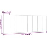  Jastuk za uzglavlje Hanko crni 120 cm od tkanine | shoptok.hr